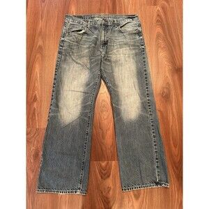 American Eagle Jeans Mens 36x32* Blue Original Bootcut Preppy Medium Wash Denim